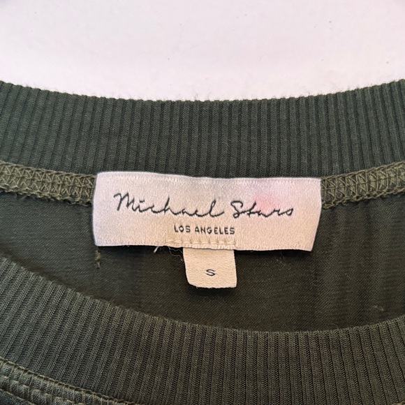 Michael Stars Stacy Rib Satin Binding Tank – Size S –Green - Picture 3 of 9